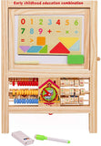 cavalletto e giocattolo educativo per bambini 7 in 1 | Giocattolo in legno multiattività per bambini