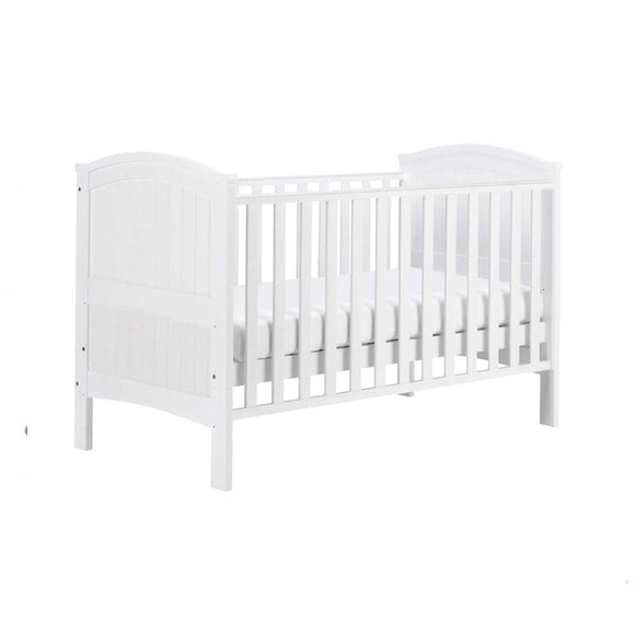 This Sunshine cot bed has three adjustable base heights, making it easier to pick up your newborn!