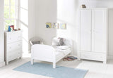The side rails are easily taken off, giving your little one the grown up bed they deserve!