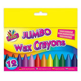 This childrens craft kit also incudes 12 jumbo wax crayons