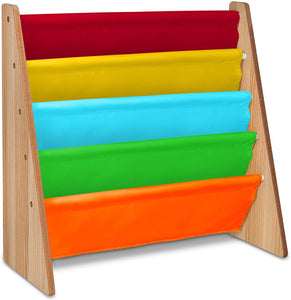 Montessori Sling BookCase | Childrens Bookcase | Kids Bookshelf | Choice of Colours