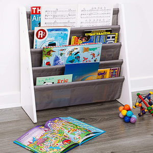 Montessori Sling BookCase | Childrens Bookcase | Kids Bookshelf | Choice of Colours