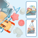 Conjunto de balde e pá ecológico de luxo | Roda d'água | Brinquedos infantis ao ar livre para caixa de areia em lindas cores suaves