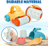 Conjunto de balde e pá ecológico de luxo | Roda d'água | Brinquedos infantis ao ar livre para caixa de areia para crianças de 36 m ou mais