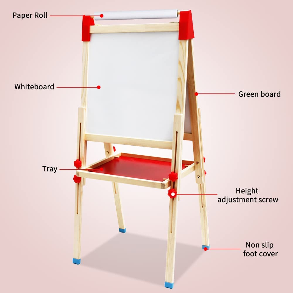 Kids 3-in-1 Height Adjustable Double Easel