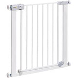 Bezpieczeństwo 1. metalowa bramka schodowa | automatyczne zamykanie | bramka schodowa biała (73-80cm)