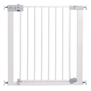 Segurança 1º portão de escada de metal | fechamento automático | portão de escada branco (73-80cm)