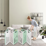 14 Panel Non-Toxic, BPA-Free Recyclable Foldable Baby Playpen and Ball Pool | Modular | Mint, White & Grey
