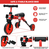 2 in 1 Kids Tricycle | 3 Wheel Bike Trike | Detachable Pedals