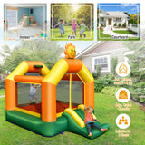 Kids Bouncy Castle | Bouncy House with Basketball Hoop and Bag | With Breathable Safety Net
