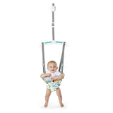 Bezpečná detská hojdačka pri dvierkach podopierajúca chrbticu s hmatovými štítkami | Viacfarebné | 6-12 mesiacov