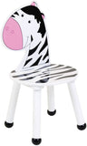 This kids table and chair set includes a zebra chair and...