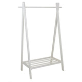 Lovely montessori inspired white wooden dress up rail is perfect for bedrooms and playrooms