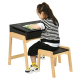 Construido con patas de madera maciza de pino, este escritorio para niños ofrece una construcción robusta para mayor durabilidad y un aspecto fantástico.