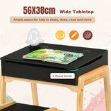 Este escritorio para niños o escritorio para tareas tiene un ancho tablero de 56 cm y un acabado de alta calidad.