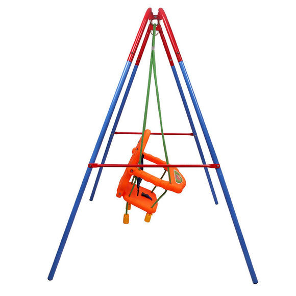 Made from environmentally, eco-friendly PE and PP material, this baby garden swing with a baby seat is great for the gardens.
