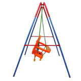 Made from environmentally, eco-friendly PE and PP material, this baby garden swing with a baby seat is great for the gardens.