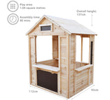 Prachtig vervaardigd montessori natuurlijk houten speelhuis voor kinderen | café | winkel 