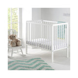 Snowdrop Cot | Space saving baby cot | with foam mattress | Crisp White