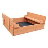 Kids sandpit bench made from FSC non allergenic and non toxic Canadian Helmlock wood meaning its also kind to our planet