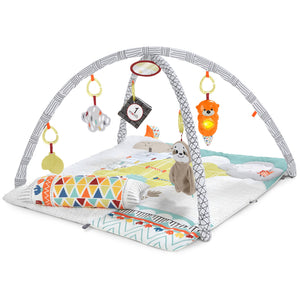 Delight all five of your baby's senses with the otter-ly engaging 'Countryside Clouds ' themed Deluxe Baby Gym