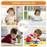Esta mesa Montessori para niños es ideal para comer, leer, hacer manualidades y más.