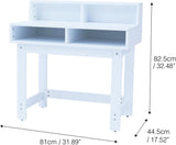 Escritorio ecológico Montessori | oficina | almacenamiento y silla | blanco