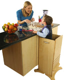 Little Helper FunPod learning tower in natural. Parent and child bonding in your tot's own fun pod kitchen tower.