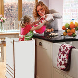 Tour d'apprentissage Little Helper FunPod en blanc. Liens parent-enfant dans la tour de cuisine amusante de votre tout-petit.