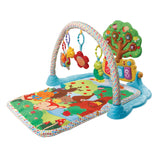 Discover new ways to play with the eye-catching and engaging 'Forest Friendlies' baby play mat.