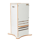 Little Helper FunPod learning tower in white. The original kitchen helper keeping tots safe in the kitchen since 2006.