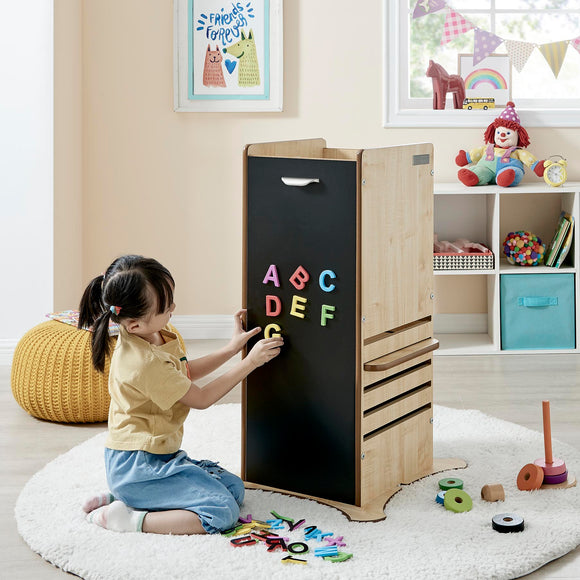 The Original Kitchen Helper | Little Helper FunPod Learning Tower | Magnetic & Chalkboard Panels
