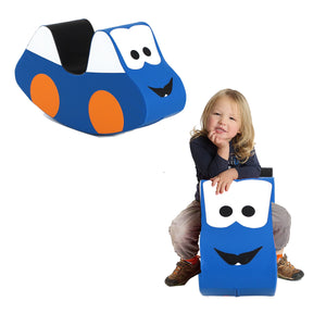 Little Helpers Montessori Soft Play Rocker og Car i Blå