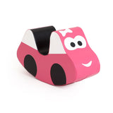 Montessori Faux Leather Rocker | Ride-on Soft Rocking Toy | Soft Play Car | Pink | 12m+ The first steps are always difficult