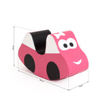 Children’s Faux Leather Rocker |Ride-on Soft Rocking Toy | Soft Play Car |Pink| 12m+ to take their first steps and improve
