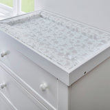 Suitable for most dressers the woodland print baby change mat makes nappy changing time quick & easy.
