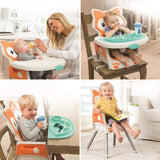 This unique baby high chair is packed with safety elements and features to last years