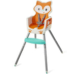 Nasze krzesełko do karmienia 5 w 1 w uroczym kształcie lisa będzie Ci służyć przez lata, zapewniając zabawę i radość