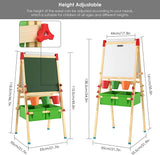 Høydejusterbart staffeli for barn fra 115 cm til 141 cm, så ideelt for småbarn fra 3 år til 10 år!