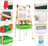 Fully safety tested, his pine wood easel has everything a little artist needs for hours of creative fun