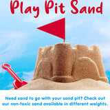 Lisää myrkytöntä, likaa hylkivää ja pehmeää kosketusta leikkihiekkaa lasten hiekkalaatikoihin ja lasten leikkipaikkoihin, myydään erikseen