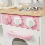 The dials turn on this lovely wooden toy country kitchen and include realistic detailing