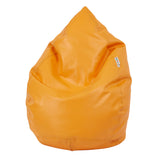 This orange, waterproof and durable bean bag provides comfort for any occasion.