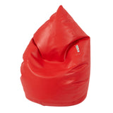 Ce pouf rouge imperméable, durable et extrêmement confortable offre un confort en toute occasion.