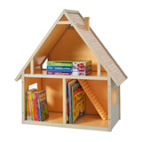 Chalet style wooden dolls house in realistic design