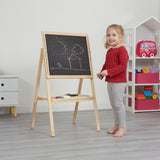 Children's Wooden Height Adjustable Double Sided Easel