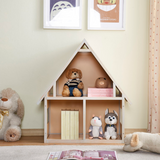 Mehrzweck-Puppenhaus – Sie können mit Ihren Spielsachen spielen, es aber auch als Bücherregal oder Spielzeugaufbewahrung verwenden