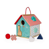 The 7 blocks fit into various position on the house and help toddlers develop their dexterity while having fun.