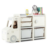 Duży pojemnik na zabawki Montessori w kształcie ciężarówki dla malucha | Pudełko na zabawki dla dzieci powyżej 3 lat