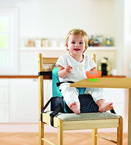 This stylish travel booster seat is stable and secure with a strong frame to accommodate a toddler or child up to 15 Kg.